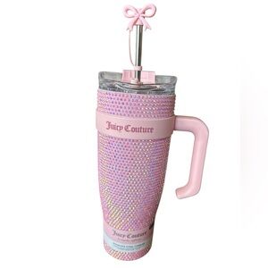 NWT Juicy Couture Pink Rhinestone Tumbler